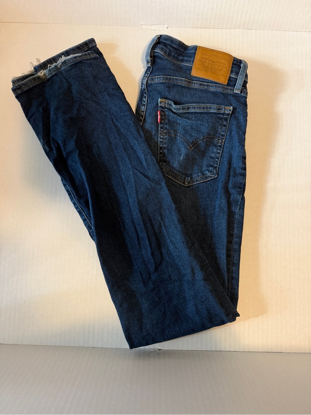 Levi's 725 High Rise Bootcut Dark Blue Denim Jeans - Women’s Size 28